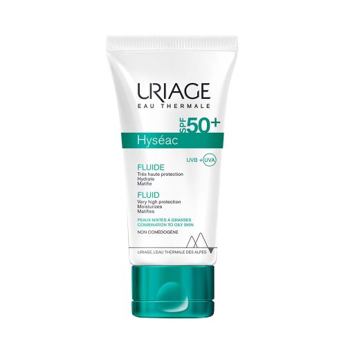 URIAGE Hyséac Fluid faggyútermelést szabályozó fényvédő mattító SPF50+ (50ml)