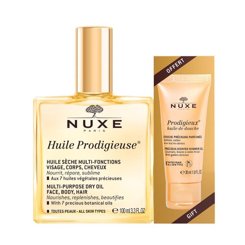 NUXE Huile Prodigieuse Többfunkciós száraz olaj + ajándék tusfürdő gél (100ml+30ml)